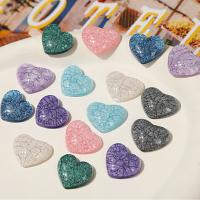 Mobile Phone DIY Decoration, Resin, Heart, epoxy gel, more colors for choice, 22x17mm, Sold By PC