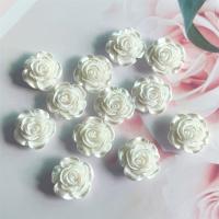 Mobile Phone DIY Decoration, Resin, Rose, epoxy gel, white, 15x15mm, Sold By PC