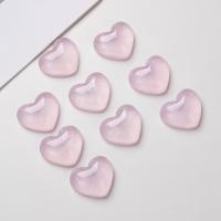Mobile Phone DIY Decoration, Resin, Heart, epoxy gel, pink, 21x17mm, Sold By PC