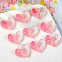 Mobile Phone DIY Decoration, Resin, Heart, epoxy gel, 20x16mm, Sold By PC