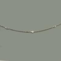 Nerezová ocel šperky řetěz, 304 Stainless Steel, Srdce, DIY, Původní barva, 5x11x1.50mm, Prodáno By m