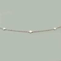 Stainless Steel Jewelry Chain, 304 Stainless Steel, Triangle, DIY, original color, 5x10x2mm, Sold By m