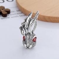 925 Sterling Silver Pendant, Rabbit, Antique finish, DIY, nickel, lead & cadmium free, 15x40mm, Sold By PC