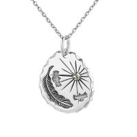 925 Sterling Silver Pendant, Antique finish, DIY, nickel, lead & cadmium free, 28x32mm, Sold By PC