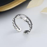 925 Sterling Silver Finger Rings Antique finish fashion jewelry & for woman nickel lead & cadmium free 7mm Sold By PC