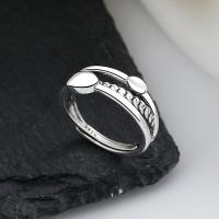 925 Sterling Silver Finger Rings, Antique finish, fashion jewelry & for woman, nickel, lead & cadmium free, 7mm, Sold By PC