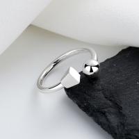 Solidny srebrny pierścień, 925 Srebro, biżuteria moda & dla kobiety, bez zawartości niklu, ołowiu i kadmu, 9mm, sprzedane przez PC