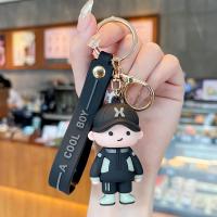 Soft PVC Key Clasp with Zinc Alloy cute & multifunctional black Sold By PC