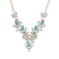 Plastic Pearl Necklace Zinc Alloy with Plastic Pearl with 1.97inch extender chain fashion jewelry & for woman & with rhinestone nickel lead & cadmium free Sold Per Approx 16.14 Inch Strand