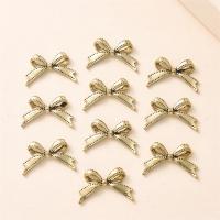 DIY Jewelry Supplies, Tibetan Style, Bowknot, gold color plated, 25x15mm, Sold By PC