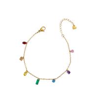 Titanstahl Armband und Halskette, 18K vergoldet, verschiedene Stile für Wahl & für Frau & mit Strass, verkauft von PC