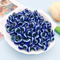 Harz Perle, DIY, blau, 8x8mm, Bohrung:ca. 1.9mm, verkauft von PC
