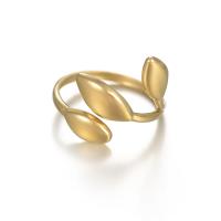 Titanium Steel Finger Ring, fashion jewelry & for woman, golden, Sold By PC