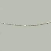 Nehrđajući čelik nakit lanac, 304 nehrđajućeg čelika, Srce, možete DIY, izvorna boja, 3x8.50x2mm, Prodano By m