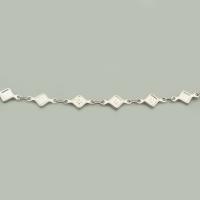 Stainless Steel Jewelry Chain 304 Stainless Steel Rhombus DIY original color Sold By m