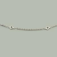 Stainless Steel Jewelry Chain, 304 Stainless Steel, Heart, DIY & hollow, original color, 5x10x1mm, Sold By m