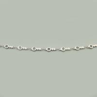 Stainless Steel Jewelry Chain, 304 Stainless Steel, Round, DIY & hollow, original color, 5x14x1mm, Sold By m