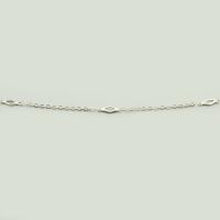 Stainless Steel Jewelry Chain, 304 Stainless Steel, Rhombus, DIY & hollow, original color, 4x13x1mm, Sold By m