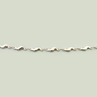 Nehrđajući čelik nakit lanac, 304 nehrđajućeg čelika, možete DIY, izvorna boja, 3x11x2mm, Prodano By m