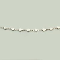 Stainless Steel Jewelry Chain, 304 Stainless Steel, Heart, DIY, original color, 4x13x2mm, Sold By m