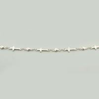 Stainless Steel Jewelry Chain, 304 Stainless Steel, Cross, DIY, original color, 4x11x2mm, Sold By m