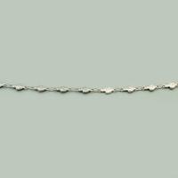 Rustfrit stål smykker kæde, 304 rustfrit stål, champignon, du kan DIY, oprindelige farve, 3x10x1mm, Solgt af m