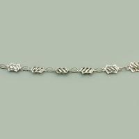 Nehrđajući čelik nakit lanac, 304 nehrđajućeg čelika, možete DIY & šupalj, izvorna boja, 5x10x2mm, Prodano By m
