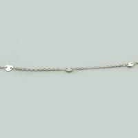Stainless Steel Jewelry Chain, 304 Stainless Steel, Heart, DIY, original color, 6x7x0.50mm, Sold By m