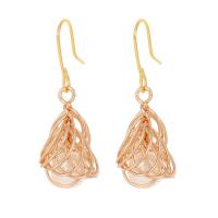 Brass Drop Earring with Plastic Pearl gold color plated fashion jewelry & for woman golden nickel lead & cadmium free Sold By Pair