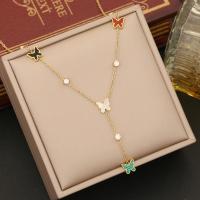 304 Stainless Steel Jewelry Set Butterfly gold color plated & for woman & enamel & with rhinestone Sold By PC