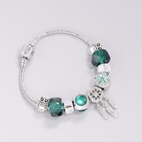 Zinc Alloy Bracelet with Crystal fashion jewelry & for woman nickel lead & cadmium free Length Approx 19 cm Sold By PC