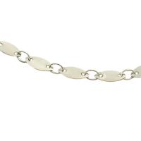 Stainless Steel Bar Chain, 304 Stainless Steel, DIY, original color, 4x8x0.50mm, Sold By m