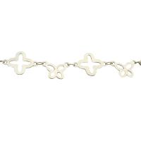 Nehrđajući čelik nakit lanac, 304 nehrđajućeg čelika, Leptir, možete DIY & šupalj, izvorna boja, 12.50x17.50x0.50mm, Prodano By m