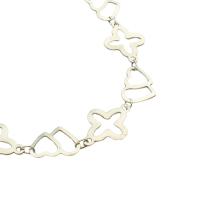 Stainless Steel Jewelry Chain, 304 Stainless Steel, Heart, DIY & hollow, original color, 13x17x0.50mm, Sold By m