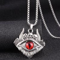 Zinc Alloy Jewelry Necklace with Acrylic silver color plated fashion jewelry & for man nickel lead & cadmium free Length Approx 68 cm Sold By PC