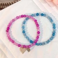 Fashion Jewelry Anklet, Glass, handmade, 2 pieces & for woman, more colors for choice, Sold By Set
