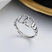 925 Sterling Silver Finger Rings Antique finish fashion jewelry & for woman nickel lead & cadmium free 9mm Sold By PC