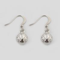 Brass Drop Earring high quality silver color plated fashion jewelry & for woman nickel lead & cadmium free Sold By Pair