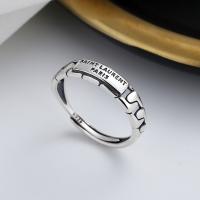 Sterling Silver Jewelry Finger Ring, 925 sterline d'argento, gioielli di moda & per la donna, assenza di nichel,piombo&cadmio, 4mm, Venduto da PC