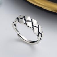 Sterling Silver Jewelry Finger Ring, 925 sterline d'argento, gioielli di moda & per la donna, assenza di nichel,piombo&cadmio, 7mm, Venduto da PC