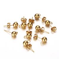 Stainless Steel Earring Stud Component 304 Stainless Steel plated fashion jewelry & DIY Sold By Pair