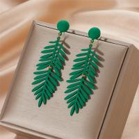 Earring Jewelry Acetate Leaf polished fashion jewelry & for woman nickel lead & cadmium free Sold By Pair