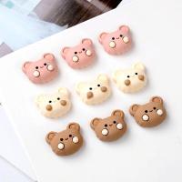 Mobile Phone DIY Decoration, Resin, Bear, epoxy gel, more colors for choice, 23x18mm, Sold By PC