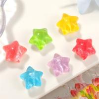Mobile Phone DIY Decoration, Resin, Star, epoxy gel, more colors for choice, 17x17mm, Sold By PC