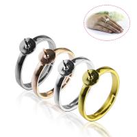 304 Stainless Steel Bezel Ring Base Adjustable & Unisex 6mm Sold By PC