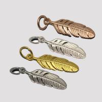 Stainless Steel Pendants 304 Stainless Steel Feather polished fashion jewelry & for woman Sold By PC