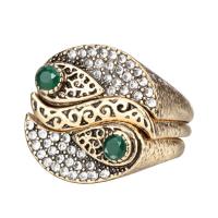 Zinklegering ringen, Zinc Alloy, drie stuks & mode sieraden & verschillende grootte voor keus & voor vrouw & met strass, meer kleuren voor de keuze, nikkel, lood en cadmium vrij, Verkocht door Stel