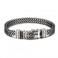Stainless Steel Jewelry Bracelet 316L Stainless Steel polished fashion jewelry & Unisex silver color Length 22 cm Sold By PC