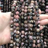 Rhodonit Perlen, poliert, DIY & verschiedene Größen vorhanden & facettierte, gemischte Farben, verkauft per ca. 38 cm Strang