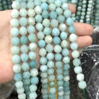 Natural Amazonite Beads, ​Amazonite​, polished, DIY & different size for choice & faceted, blue, Sold Per Approx 38 cm Strand